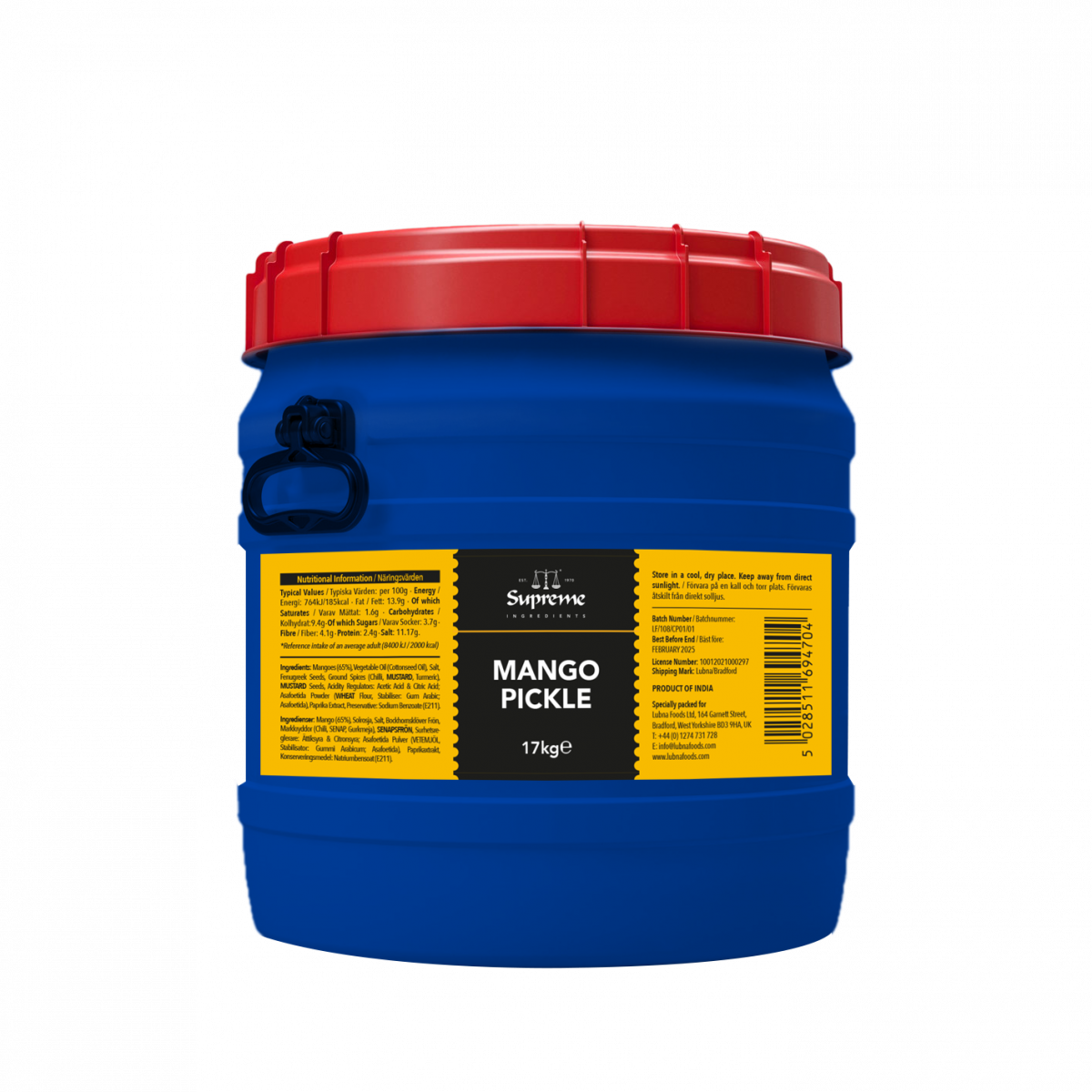 Condiments & Sauces Supreme Ingredients